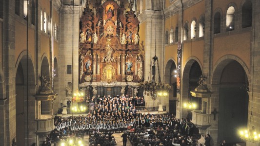 Concierto coral en la Basílica de Santa María de Igualada. Foto: Info Anoia