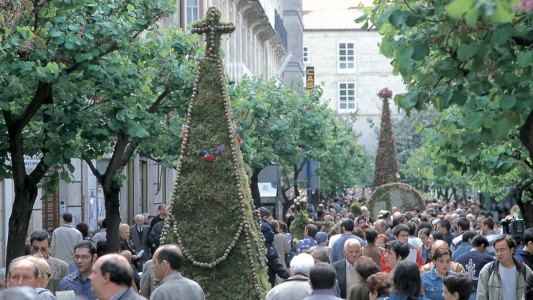 La tradición de los 'maios' el primer domingo de mayo. Foto: cultura.ga